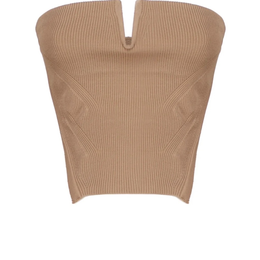 Dion Lee Angled ribbed strapless Bustier Corset Top NWT